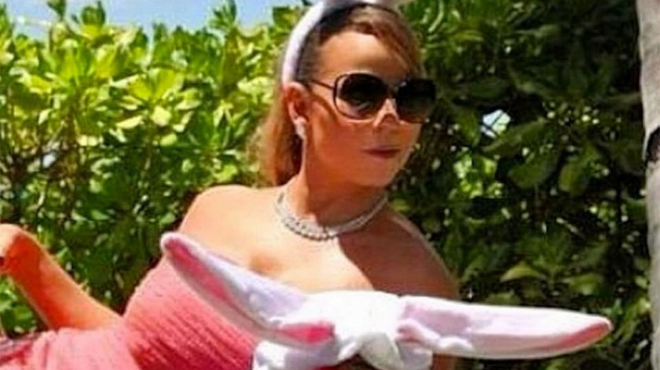 Mariah Carey jako velikonoční králíček